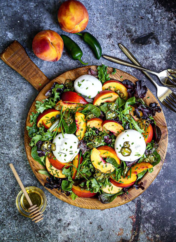 Watermelon, Cucumber & Feta Salad with Mint and Lime Dressing