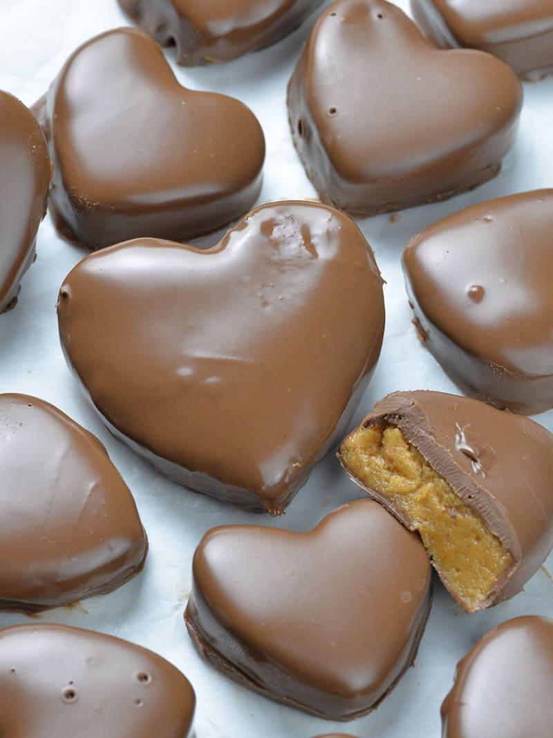 19. Chocolate Peanut Butter Valentine’s Heart
