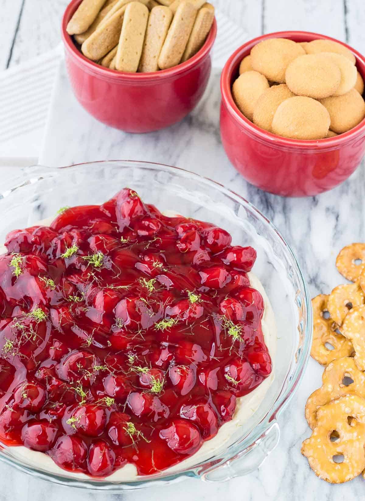 Graham Cracker’s Best Friend: Cherry Cheesecake Dip