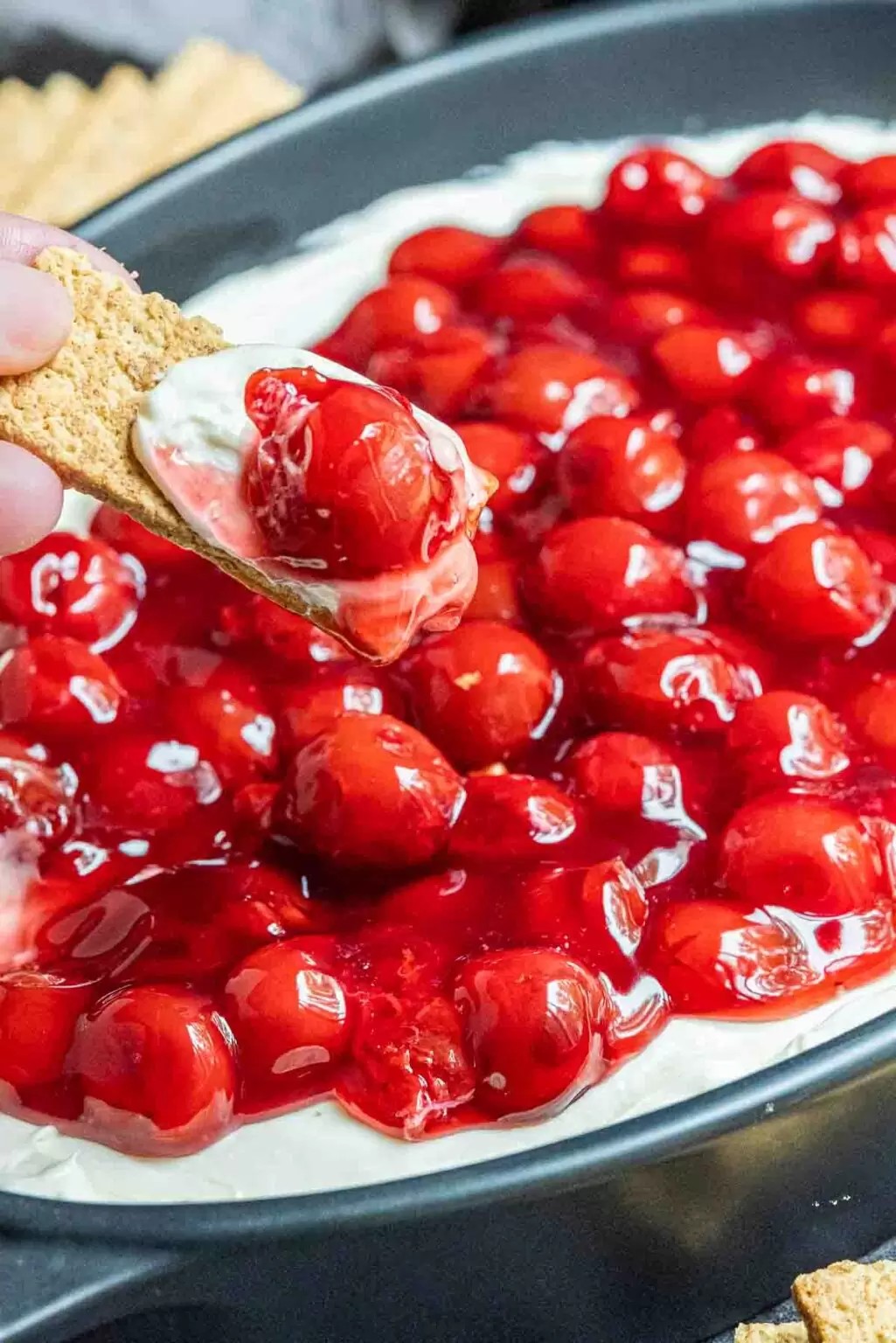 Sweet and Tangy Cherry Cheesecake Dip Without the Fuss