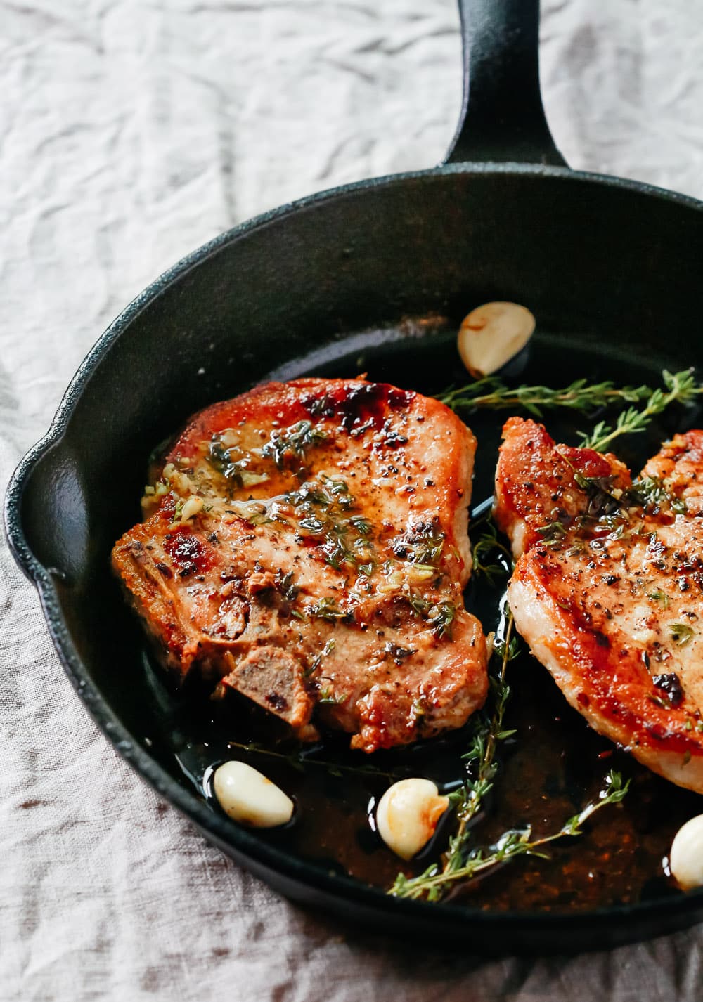 Yummy Garlic Butter Baked Pork Chops