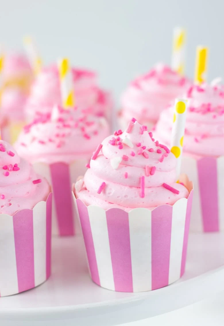 Zesty Pink Lemonade Cupcakes for Valentine's Day