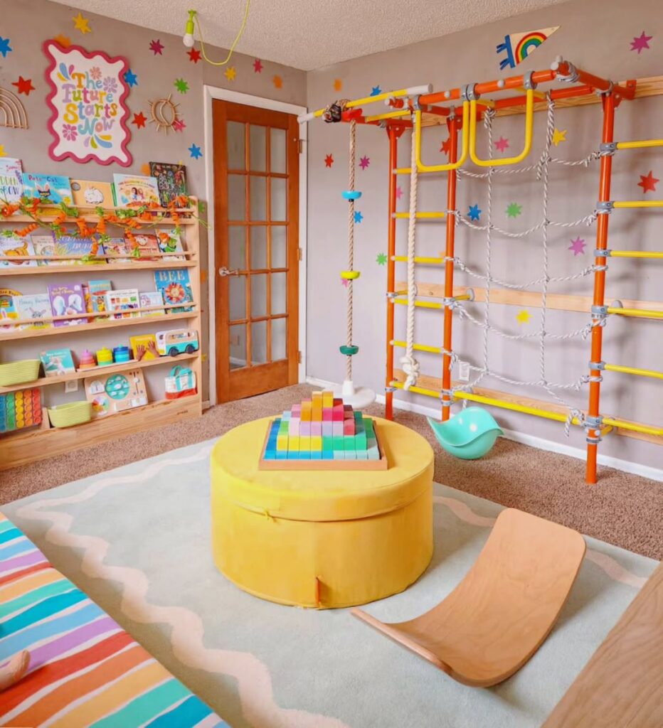 25 Adventurous And Engaging Indoor Jungle Gym Playroom Ideas For Kids