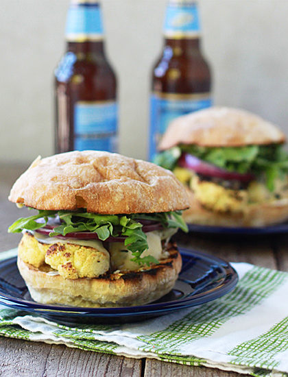 Grilled Cauliflower Steak Sandwiches