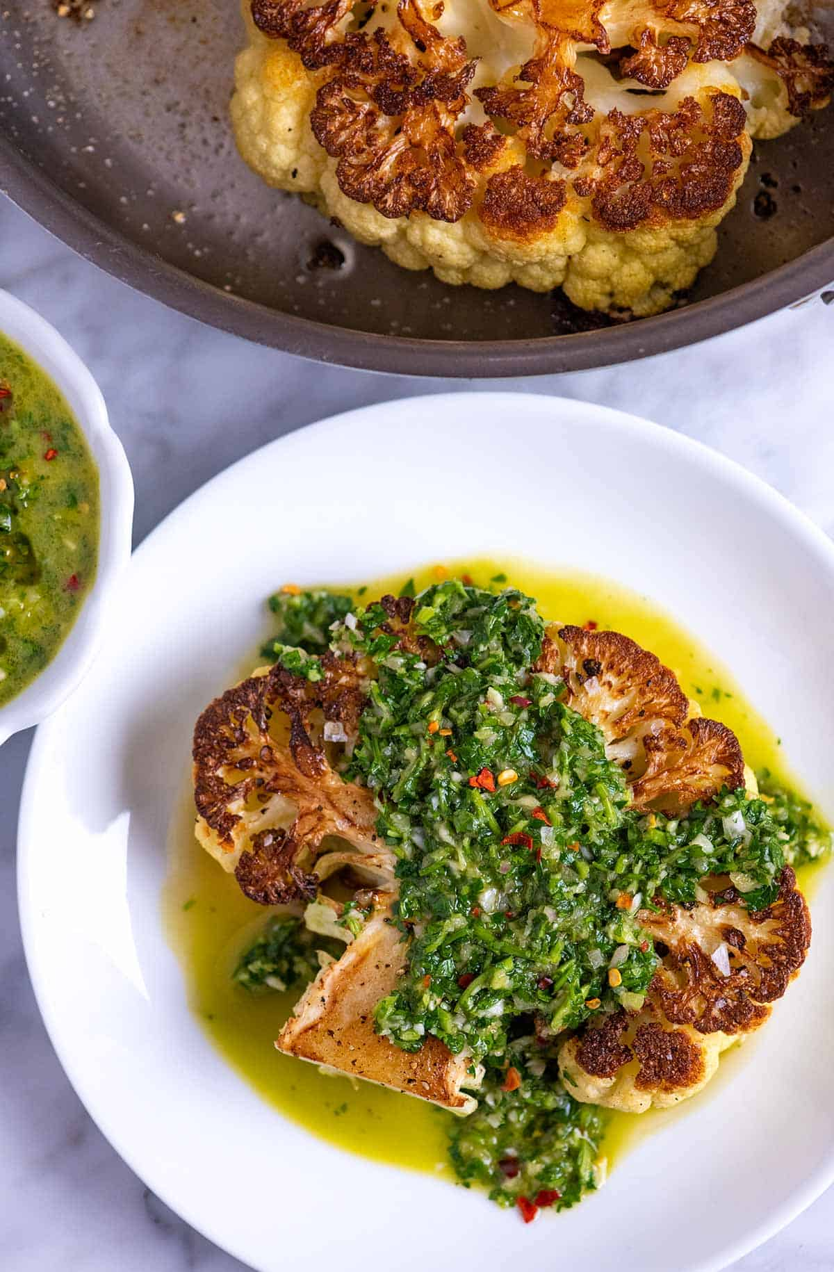 Chimichurri Cauliflower Steaks