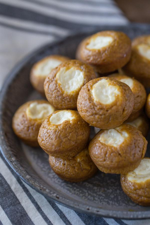 Mini Pumpkin Cheesecake Muffins