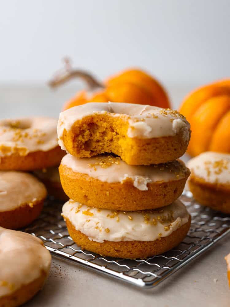 Pumpkin Donuts with Brown Butter Glaze