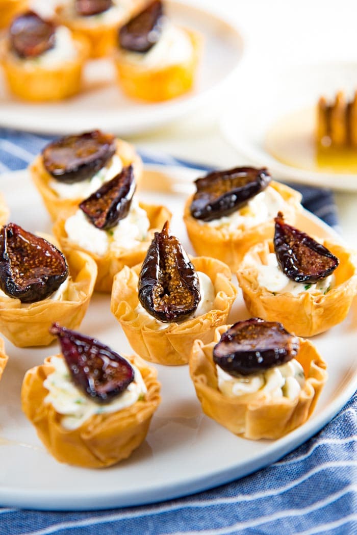 Goat Cheese Roasted Fig Tartlet